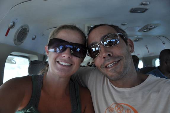 No pequeno avião, à caminho de Kaiteur Falls, na Guiana